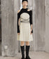Cutout Layered Top & Dot Dress Co-ord